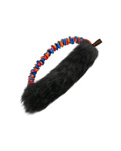 Tug-E-Nuff Sheepskin Bungee Ring negro