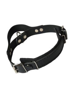 HST Collar de cuero con asa