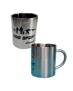 HST Taza Dog Sport de acero inoxidable