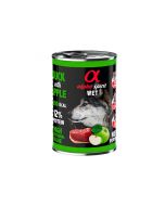 Alpha Spirit Alimento húmedo de pato con manzana verde 400 g